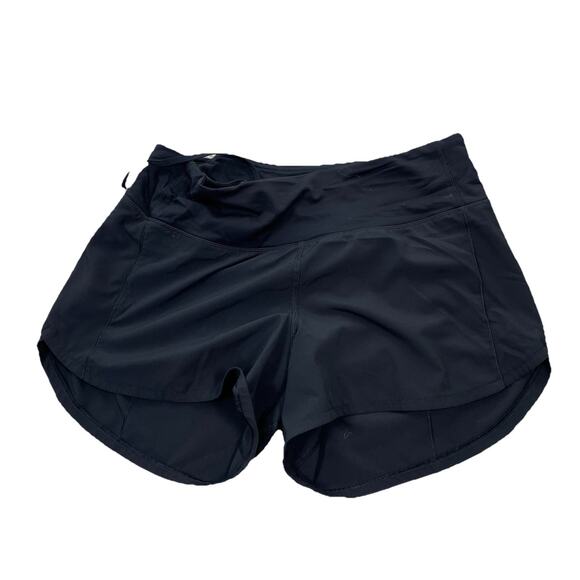 Lululemon Speed Up Short Long Size 6 Black 4" Inseam Athletic 64-34 - Picture 2 of 7